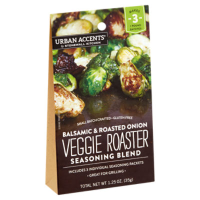 Urban Accents Balsamic & Roasted Onion Veggie Roaster Seasoning Blend, 3 count 1.25 oz