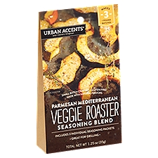 Urban Accents Veggie Roaster Parmesan Mediterranean Seasoning Blend, 3 count, 1.25 oz