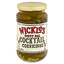 Wickles Dirty Dill Cocktail Cornichons, 12 fl oz