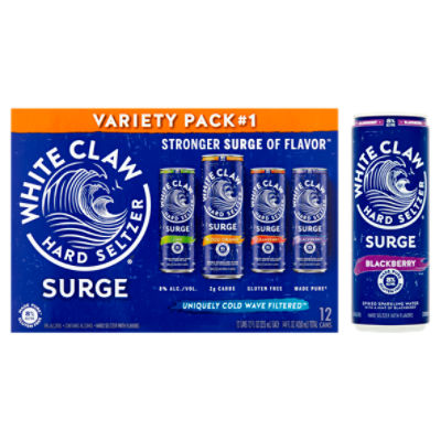 White Claw Surge Hard Seltzer Variety Pack, 12 fl oz, 12 count