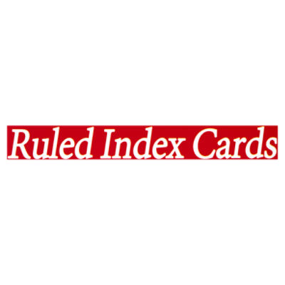 Simply A+ Ruled Index Cards, 100 count