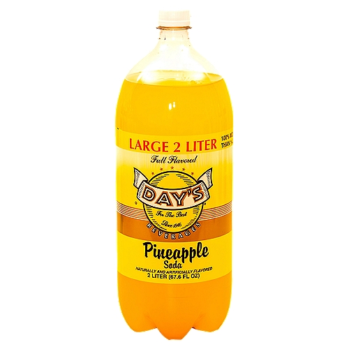 Day's Pineapple Soda Beverages, 2 liter