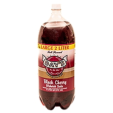 Day's Full Flavored Black Cherry Wishniak Soda, 2 liter