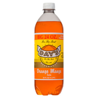Day's Orange Mango Soda, 24 fl oz