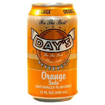 Day's Orange Soda, 355 ml, 12 count