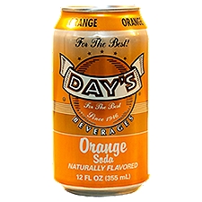 Day's Orange, Soda, 144 Fluid ounce