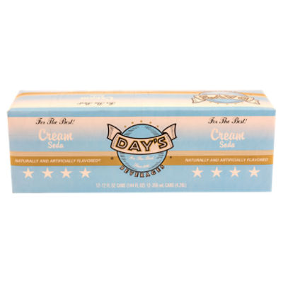 Day's Cream Soda, 12 fl oz, 12 count