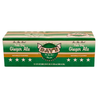 Day's Pale Dry Ginger Ale, 355 ml, 12 count