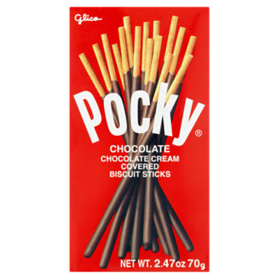 Glico Pocky Chocolate Cream Covered Biscuit Sticks, 2.47 oz