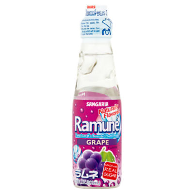 Sangaria Ramuné Grape Flavor Premium Carbonated Soft Drink, 6.76 fl oz