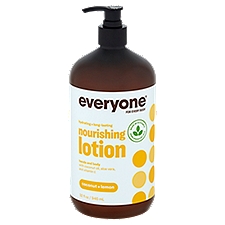 Everyone Coconut + Lemon, Hands and Body Nourishing Lotion, 32 Ounce