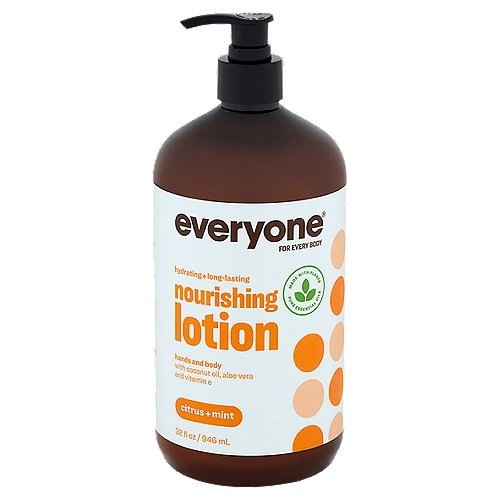 Everyone Citrus + Mint Hands and Body Nourishing Lotion, 32 fl oz