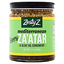 Zesty Z Mediterranean Savory Za'atar & Olive Oil Condiment, 8.11 oz