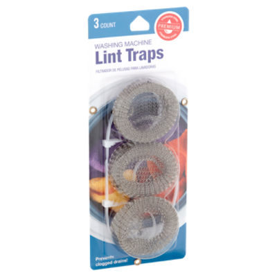 Jacent Stainless Steel Washing Machine Lint Traps: Washer Lint Trap with  Cable Ties - 3 Count per Pack 