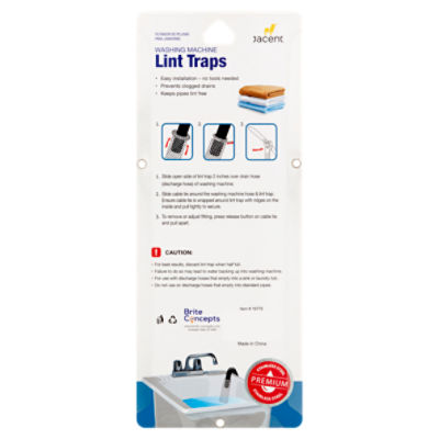 Brite Concepts Stainless Steel Washing Machine Lint Traps: Washer