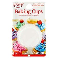 Crave 3 Inches Paper Baking Cups, 75 count