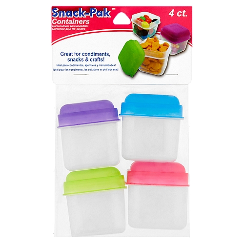 Snack-Pak Containers, 4 count