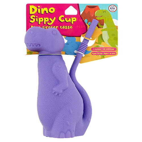6 ounces Dino Sippy Cup, Ages 5 & up