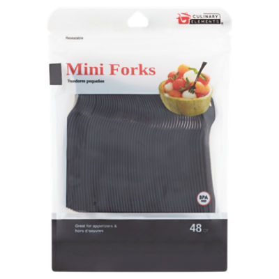 Jacent Culinary Elements Mini Forks, 48 count