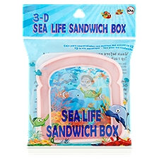 3-D Sea Life, Sandwich Box, 1 Each