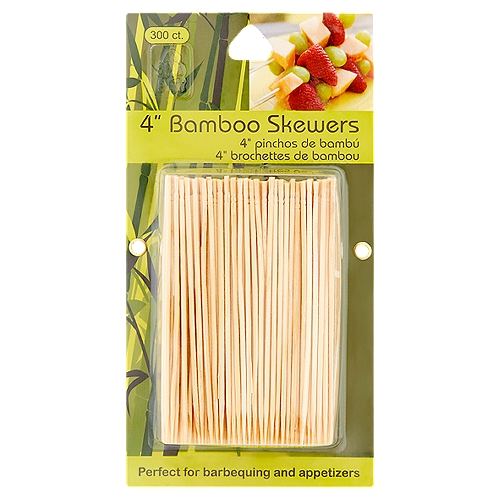4'' Bamboo Skewers, 300 count