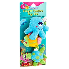 Jacent Ocean Splash Finger Puppet Toy Set, 8+ months, 3 Each