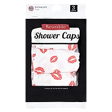 Brite Concepts Reusable Shower Caps, 3 count