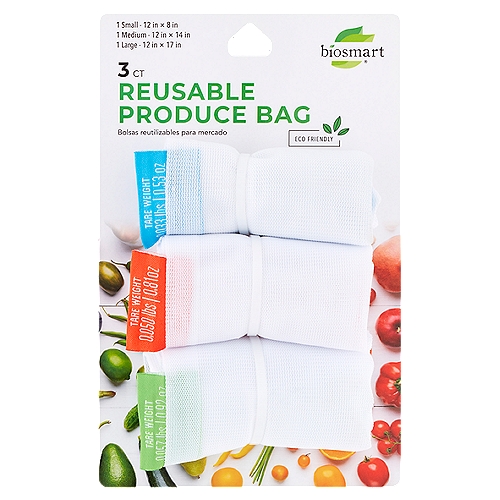 Biosmart Reusable Produce Bag, 3 count