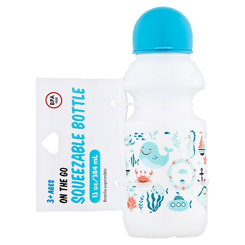 Jacent On the Go Squeezable Bottle, 3+ Ages