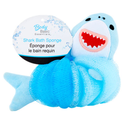 Body Basic Essentials Shark Bath Sponge, 1 Each