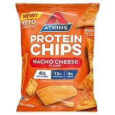 Atkins Nacho Cheese Flavor Protein Chips, 1.1 oz