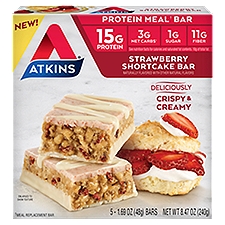 Atkins Strawberry Shortcake Bar, 1.69 oz, 5 count