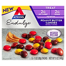 Atkins Endulge Creamy Peanut Butter Filling Candies, 1 oz, 5 count