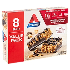 Atkins Chocolate Chip Granola Bar - 8 Pack, 13.5 Ounce
