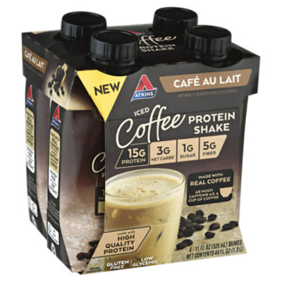 Atkins Protein Shake, Iced Coffee Café au Lait