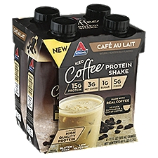 Atkins Protein Shake, Iced Coffee Café au Lait, 44 Fluid ounce