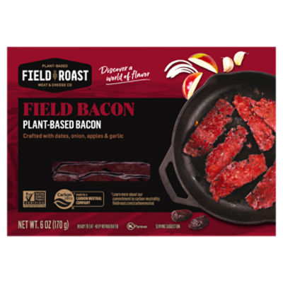 Field Roast Meat & Cheese Co Field Plant-Based Bacon, 6 oz, 6 Ounce