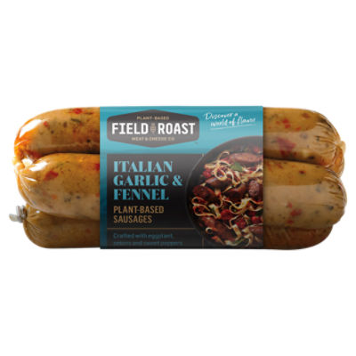 FIELD ROAST Italian Garlic & Fennel Plant-Based Sausages, 12.95 oz, 12.95 Ounce