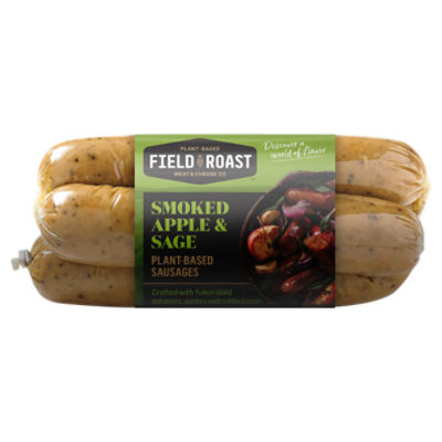 FIELD ROAST Smoked Apple & Sage Plant-Based Sausages, 4 count, 12.95 Ounce