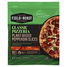 Field Roast Classic Pizzeria Plant-Based, Pepperoni Slices, 5 Ounce