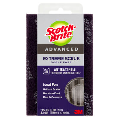 ScotchBrite® Extreme Scrub Scour Pad, 2/Pack