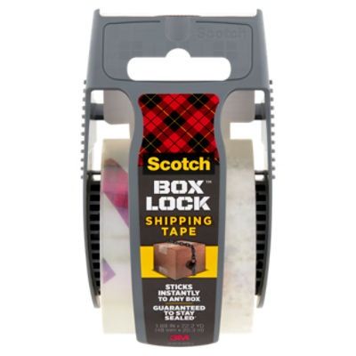 Scotch Box Lock Shipping Tape, 1.88 in x 22.2 yd