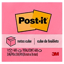Post-it Notes Cube, 400 count, 400 Each