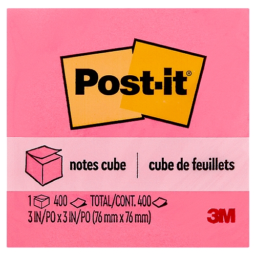 Post-it Notes Cube, 400 count