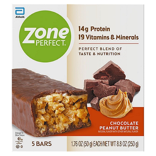 ZonePerfect Classic Nutrition Bar Bar Chocolate Peanut Butter