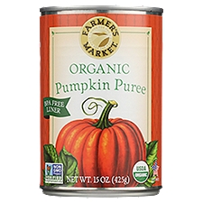 Farmer's Market Organic Pumpkin Puree, 15 oz