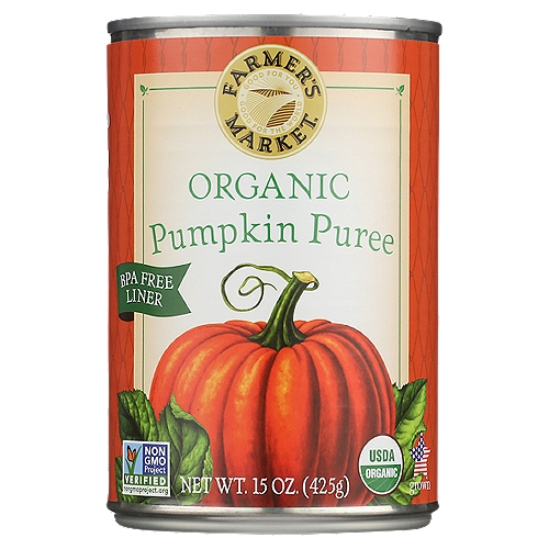 Farmer's Market Organic Pumpkin Puree, 15 oz