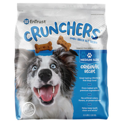 EnTrust Crunchers Original Recipe Medium Size Dog Treats, 3.5 lbs
