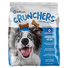EnTrust Crunchers Original Recipe Medium Size Dog Treats, 3.5 lbs