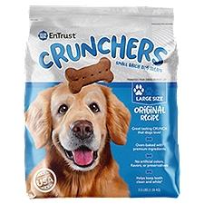 EnTrust Crunchers Original Recipe Large Size Dog Treats, 3.5 lbs